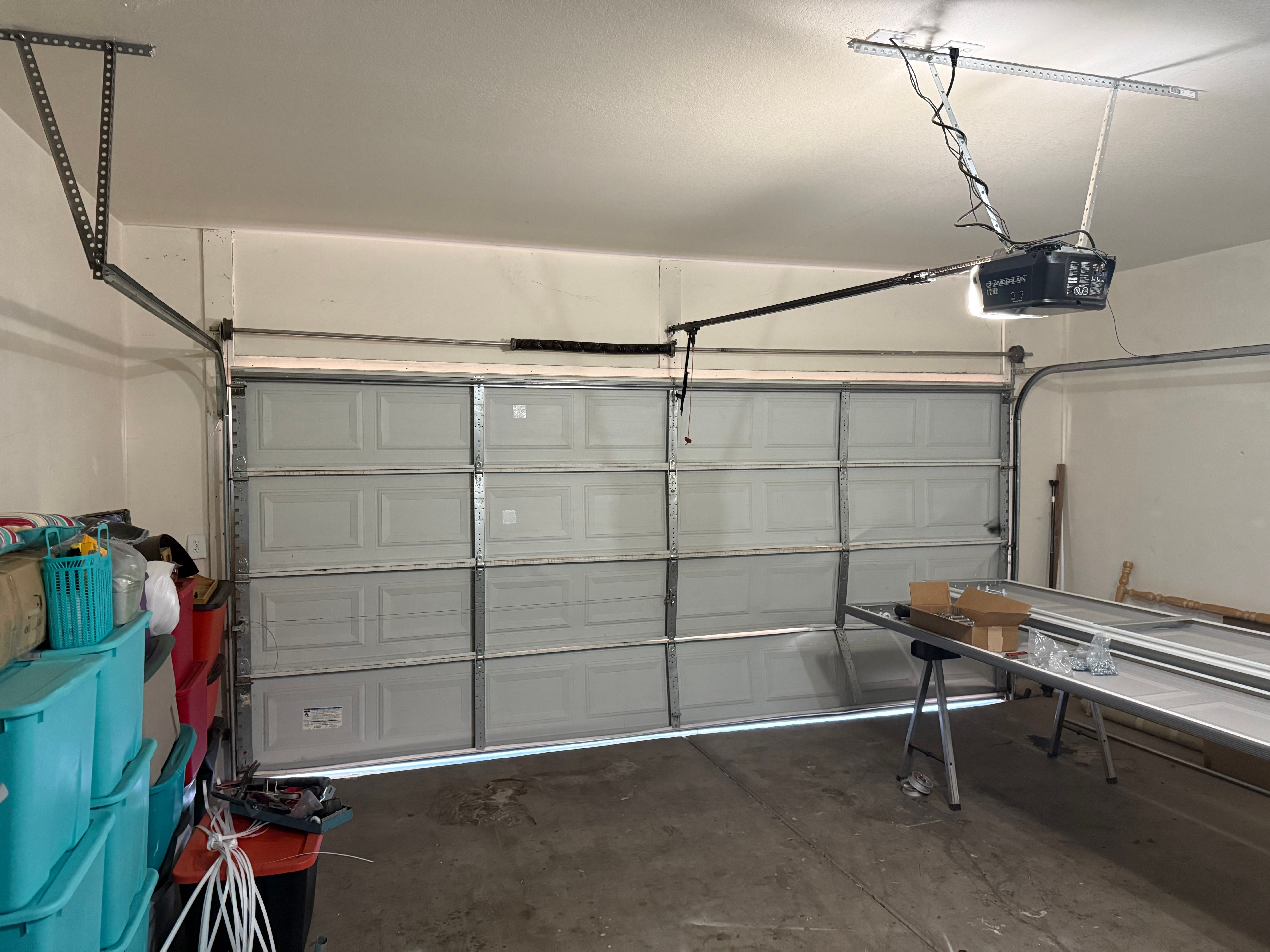 Garage door spring replacement