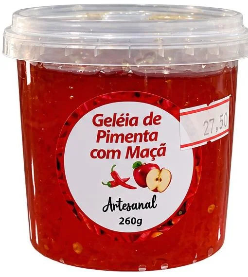 Geléia de pimenta com maçã artesanal