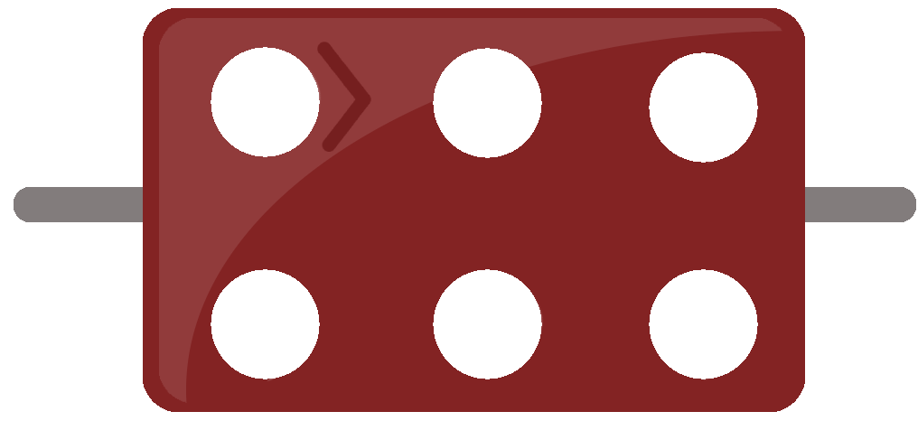 6-Dot Mica Capacitor