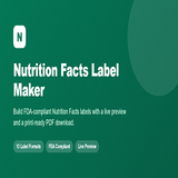 @nutritionfactslabelmaker avatar