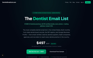 Image 1 from @dentistemaillistcom's post