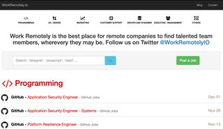 WorkRemotely screenshot