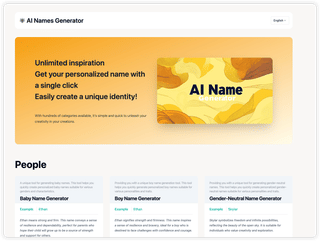 AI Names Generator screenshot