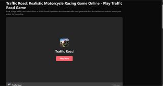 Traffic Road is a first-person motorcycle racing game screenshot