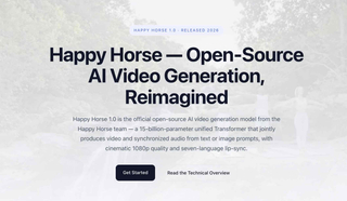 Happy Horse 1.0 AI video model screenshot