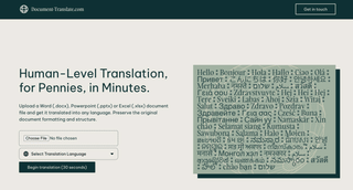 Document Translate screenshot