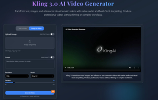 Kling 3.0 AI Video Generator screenshot