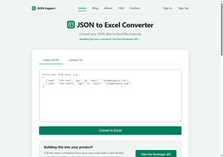 JSON Support screenshot