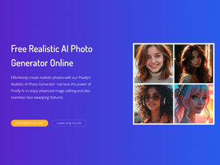 Pixvify AI: Pixvify is the top free realistic AI photo generator platform. screenshot