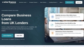 Wize Finance Eligibility Check screenshot