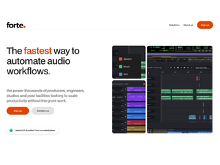 Forte AI : The fastest way to automate audio workflows screenshot