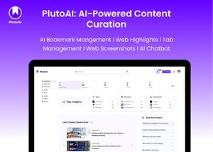 PlutoAI - Your intelligent assistant for smart browsing and AI powered bookmarking screenshot