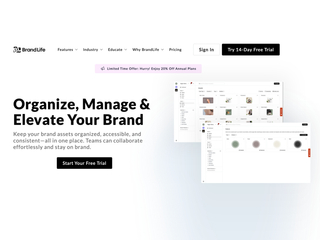BrandLife : Digital asset management platform screenshot