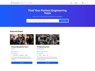 TechTeamFinder : Connect companies with engineering teams screenshot
