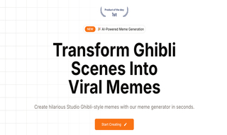 Ghibli Meme Generator screenshot