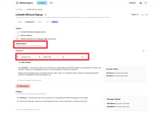 Welcomessage screenshot