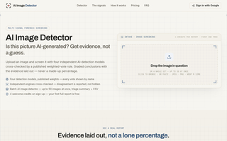 AI Image Detector screenshot
