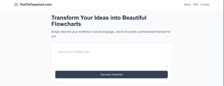 Text to flowchart screenshot
