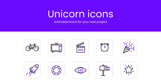 Unicorn icons screenshot