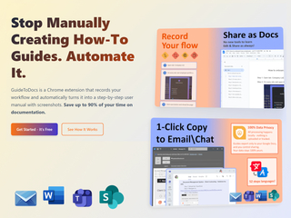 GuideToDocs : Step by step instructions creation tool screenshot