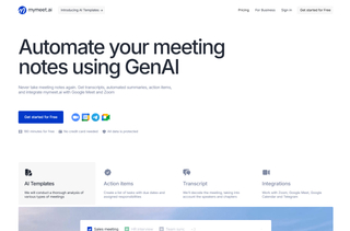  mymeet.ai screenshot