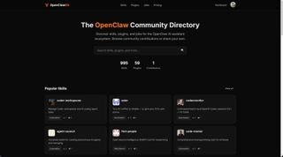 Open Claw Directory screenshot