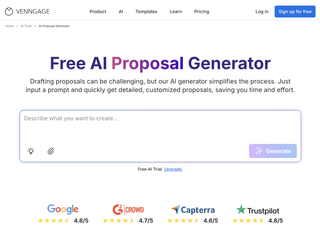 AI Proposal Generator : Build clear, professional proposals with AI screenshot