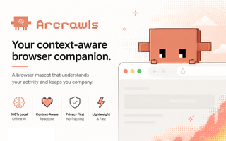 Arcrawls: The Context-Aware AI Browser Pet screenshot