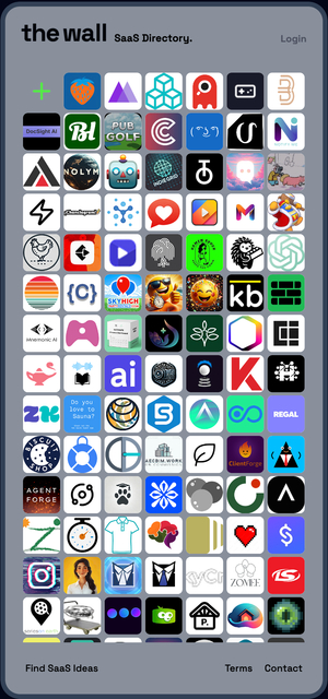The Wall Saas Directory screenshot
