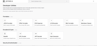 JavaScript Tools screenshot