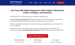 NSF Proposals screenshot