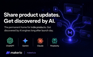 Share product updates. Get discovered by AI screenshot