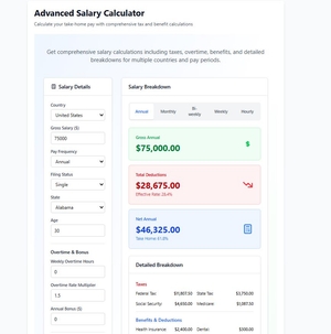 Salary Calculator screenshot