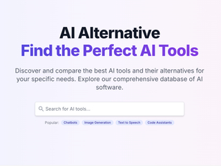 AI Alternative : Discover the best AI tools and their alternatives screenshot