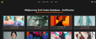 Midjourney style codes library screenshot
