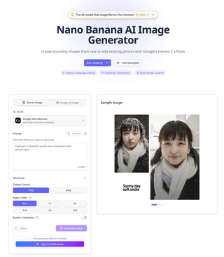 Nano Banana AI — AI Image Generator & Editor screenshot