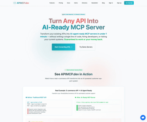 APIMCP.dev screenshot