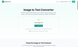 Image to Text Converter screenshot