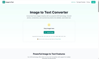 Image to Text Converter screenshot