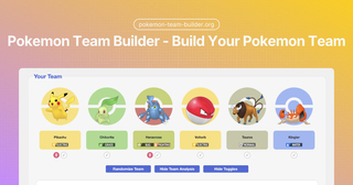 Pokemon Team Builder screenshot