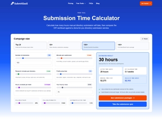 Submission Time Calculator screenshot
