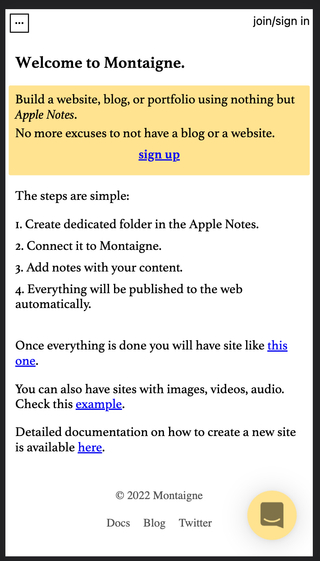 Montaigne screenshot