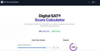 SAT Score Calculator screenshot
