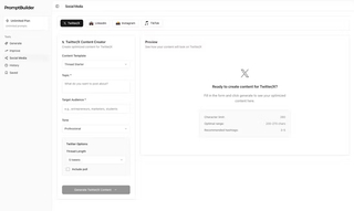 PromptBuilder screenshot