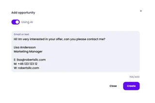 Customer Connect CRM screenshot