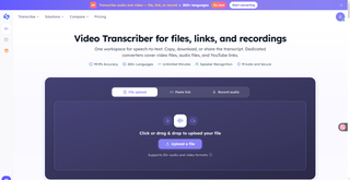 video transcriber screenshot
