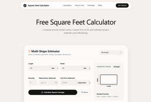 Square Feet Calculator screenshot