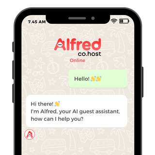Alfred Hospitality AI for hotels and bnbs guests screenshot