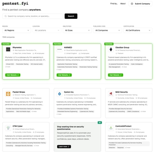 Pentest.fyi screenshot