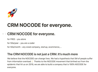 CRM NOCODE for everyone screenshot